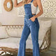 Sleeveless Jumpsuit All-match Multi-pocket Flared Pants - EX-STOCK CANADA