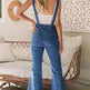 Sleeveless Jumpsuit All-match Multi-pocket Flared Pants - EX-STOCK CANADA