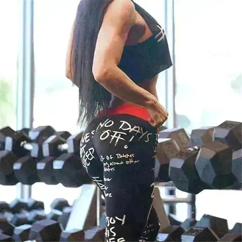 Slim Slimming Printed Yoga Pencil Pants Leggings - EX-STOCK CANADA
