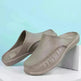 Slippers Men's Summer Leather Word Casual Tide Sandals Men's Non-slip Leather New Sandals Outer Wear Large Size Beach Shoes - EX-STOCK CANADA
