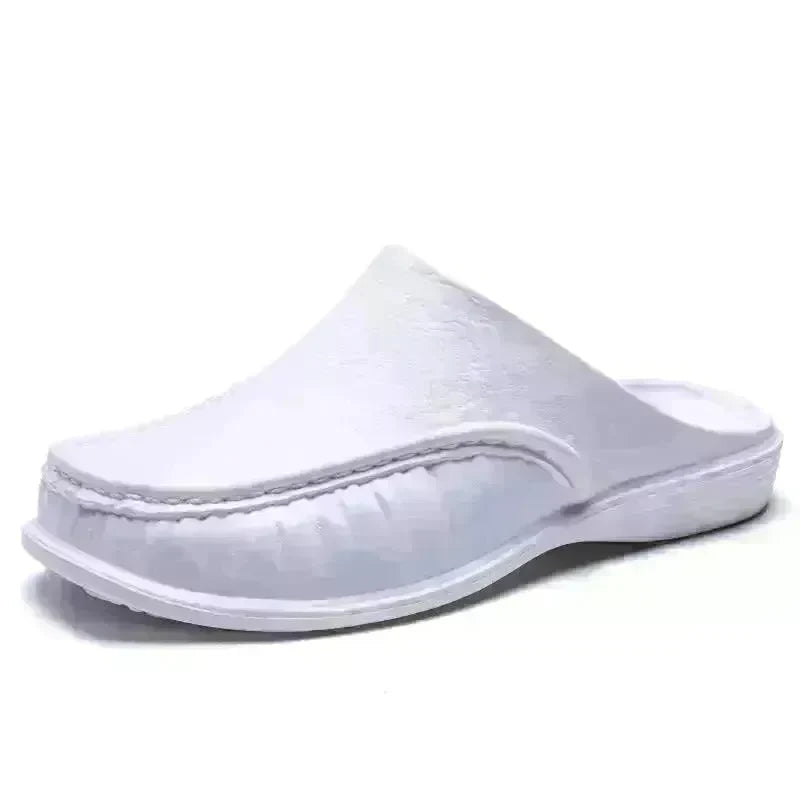Slippers Men's Summer Leather Word Casual Tide Sandals Men's Non-slip Leather New Sandals Outer Wear Large Size Beach Shoes - EX-STOCK CANADA