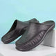 Slippers Men's Summer Leather Word Casual Tide Sandals Men's Non-slip Leather New Sandals Outer Wear Large Size Beach Shoes - EX-STOCK CANADA