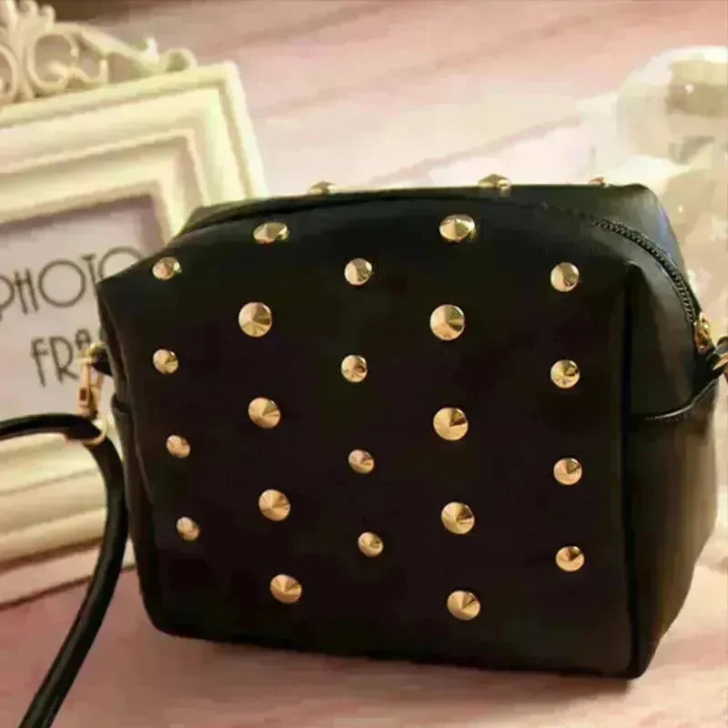 Small Bag Women New Fashion Messenger Bag Rivets - EX-STOCK CANADA