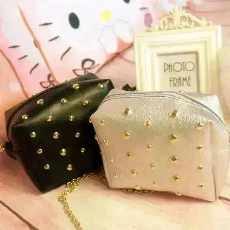 Small Bag Women New Fashion Messenger Bag Rivets - EX-STOCK CANADA