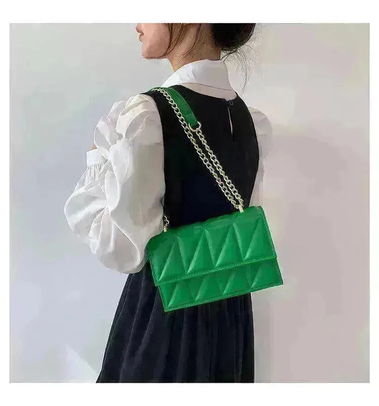 Small Square Bags Fashion Chain Crossbody Shoulder Handbag - EX-STOCK CANADA