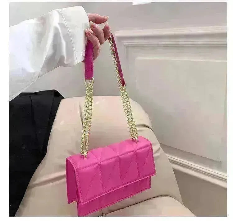 Small Square Bags Fashion Chain Crossbody Shoulder Handbag - EX-STOCK CANADA