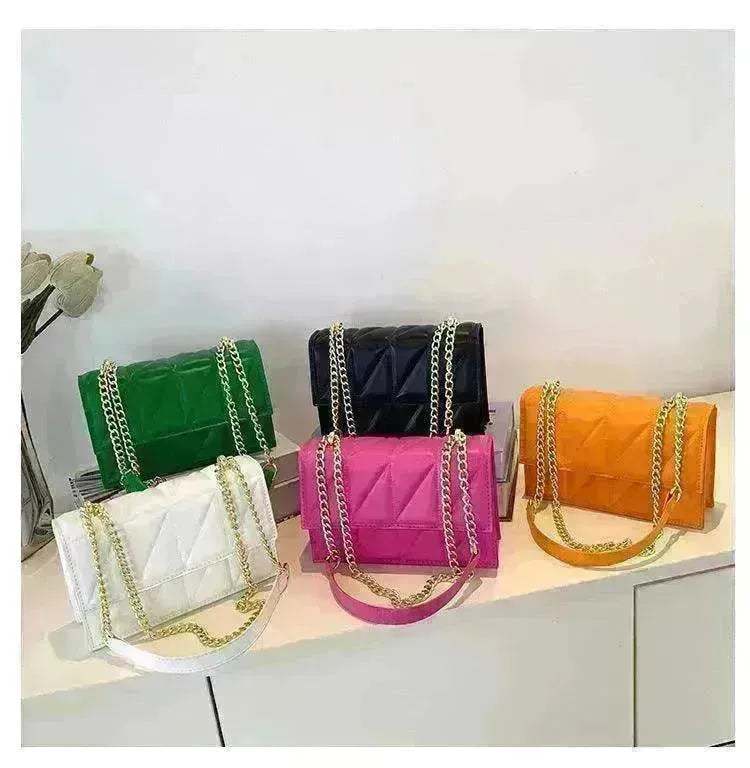 Small Square Bags Fashion Chain Crossbody Shoulder Handbag - EX-STOCK CANADA
