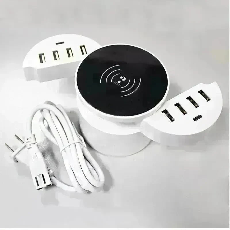 Smart Phone Multi-port Wireless Circular Charger - EX-STOCK CANADA