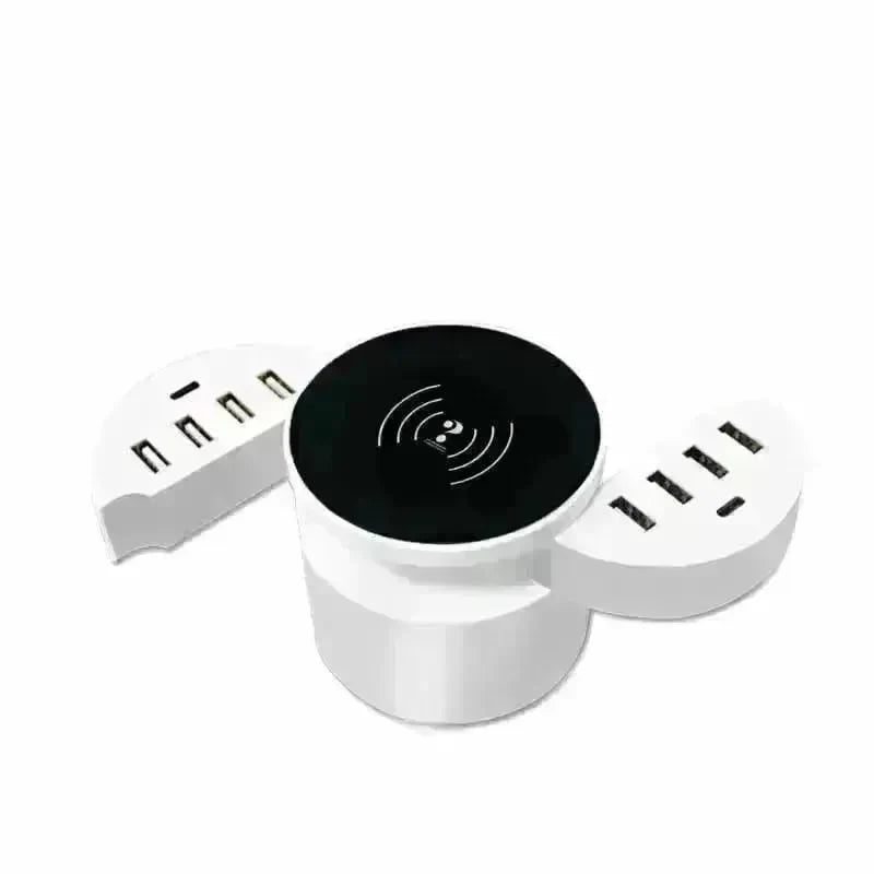Smart Phone Multi-port Wireless Circular Charger - EX-STOCK CANADA