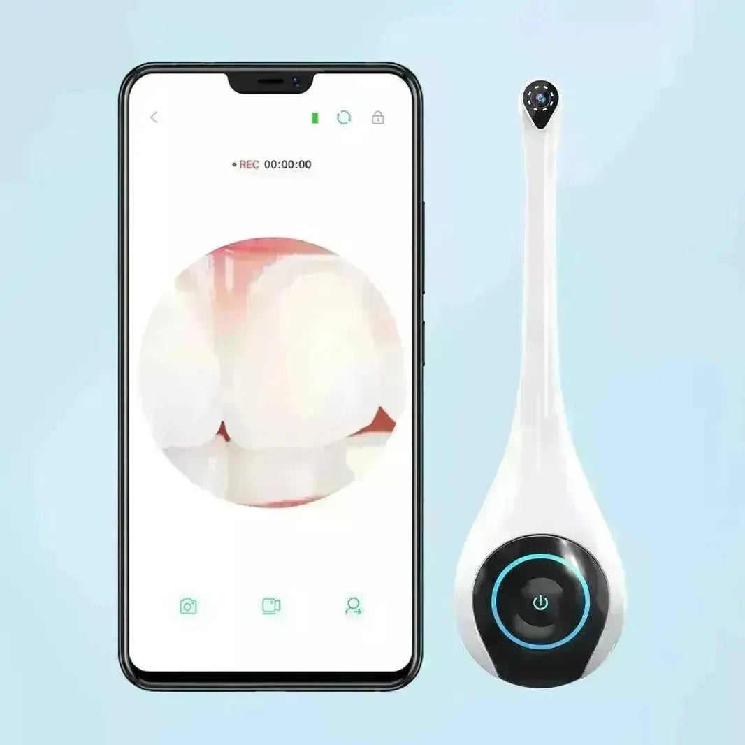 Smart Visual Dental Mirror Endoscope Smart Can Take Pictures Dentist Tool 1080P HD Camera Link Bluetooth Compatible with Android IOS - EX-STOCK CANADA