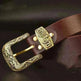 Solid Brass Belt Buckle Casual Pin Genuine Leather - EX-STOCK CANADA