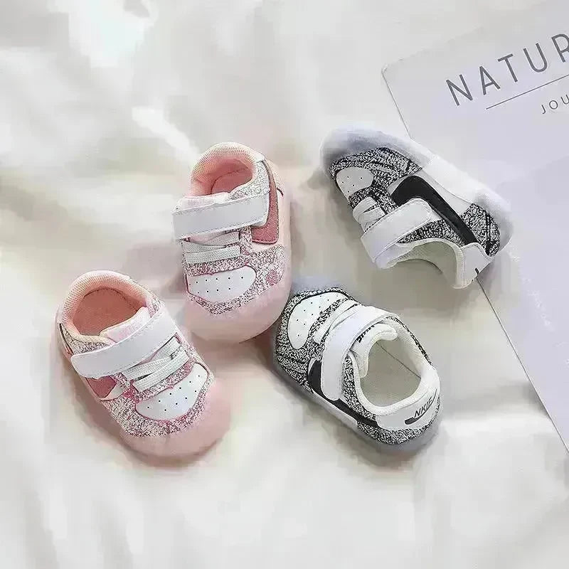 Solid Color Boys And Girls Toddler Soft Bottom Kids White Shoes - EX-STOCK CANADA