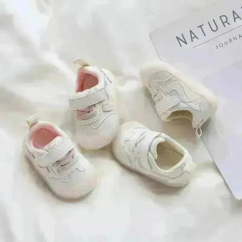 Solid Color Boys And Girls Toddler Soft Bottom Kids White Shoes - EX-STOCK CANADA