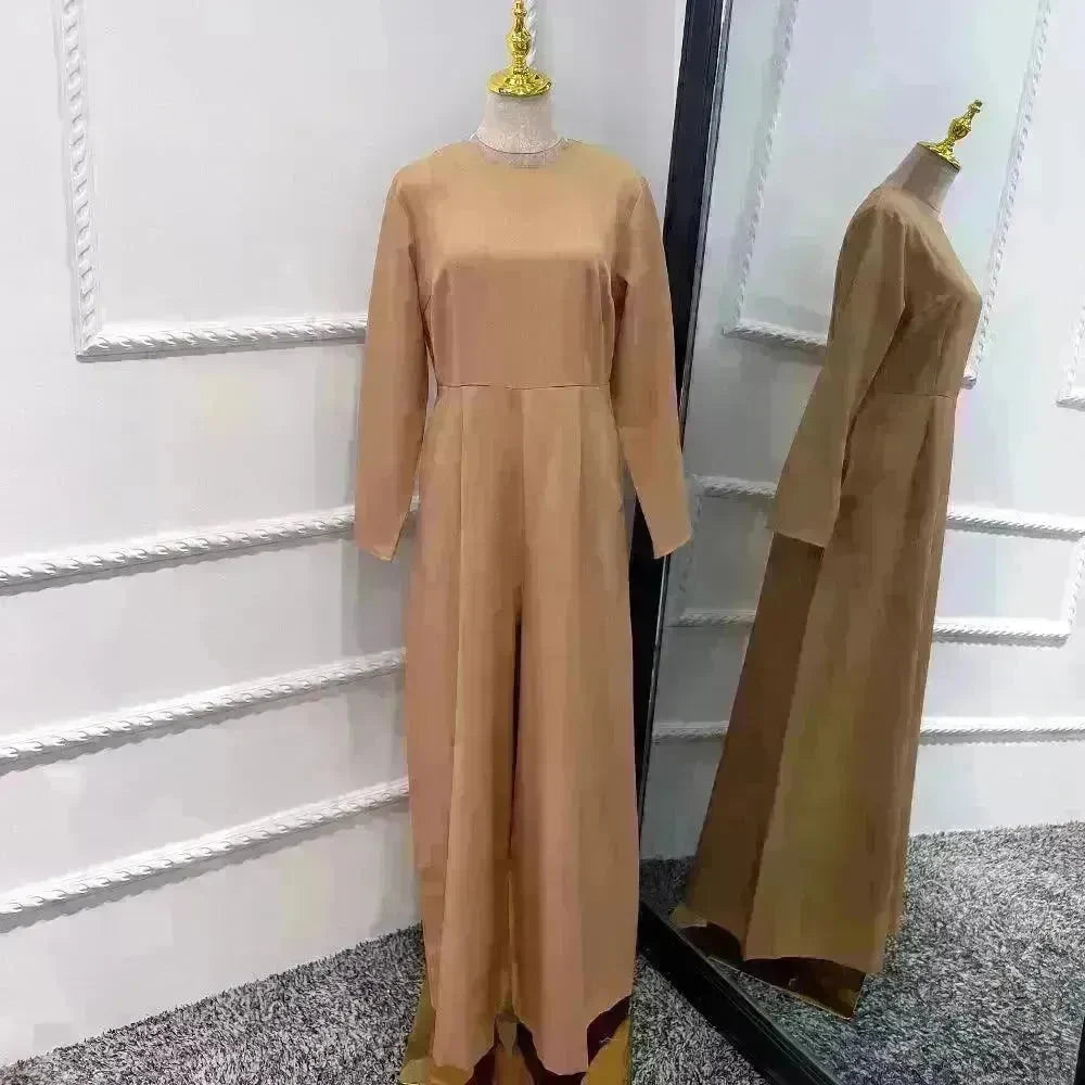Solid Color Inner liner Jumpsuit with Robe for Beautiful Arab Dubai Turkey Middle East Women. - EX-STOCK CANADA