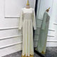 Solid Color Inner liner Jumpsuit with Robe for Beautiful Arab Dubai Turkey Middle East Women. - EX-STOCK CANADA