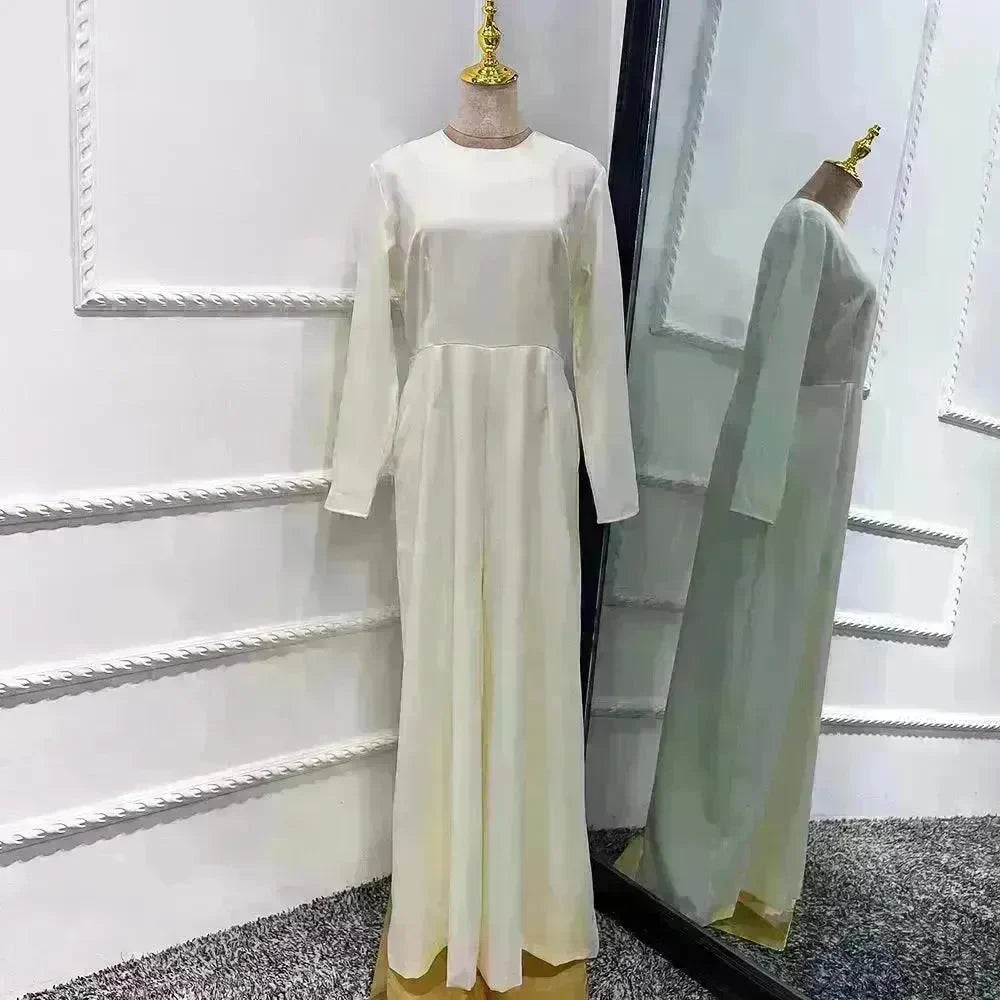 Solid Color Inner liner Jumpsuit with Robe for Beautiful Arab Dubai Turkey Middle East Women. - EX-STOCK CANADA