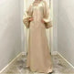 Solid Color Long Sleeve Abaya Dress for Middle East Arab Dubai Turkey Women - EX-STOCK CANADA