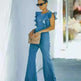 Solid Color Slim Round Neck Women's Jumpsuit - EX-STOCK CANADA