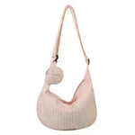 South Korea Ins Girl's Fashionable Cloud Puff Flower Shoulder Bag - EX-STOCK CANADA