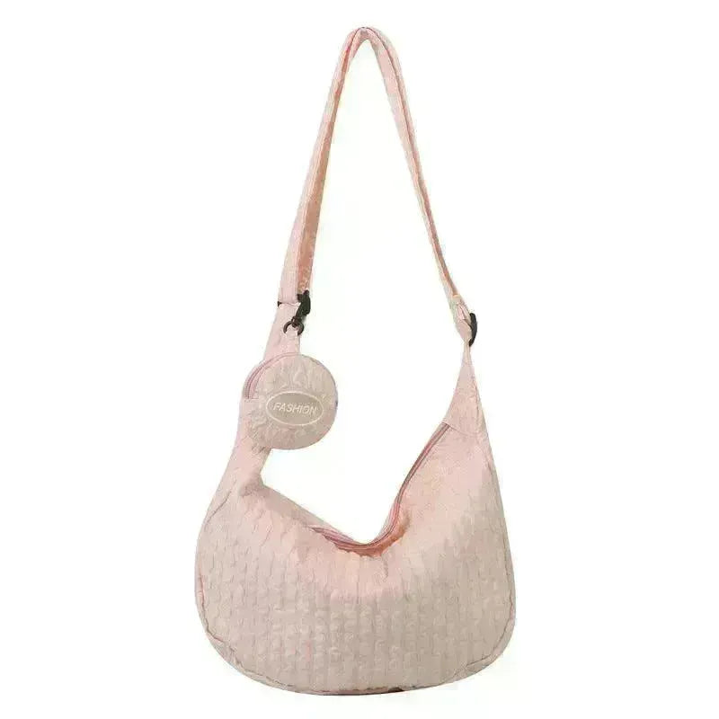 South Korea Ins Girl's Fashionable Cloud Puff Flower Shoulder Bag - EX-STOCK CANADA