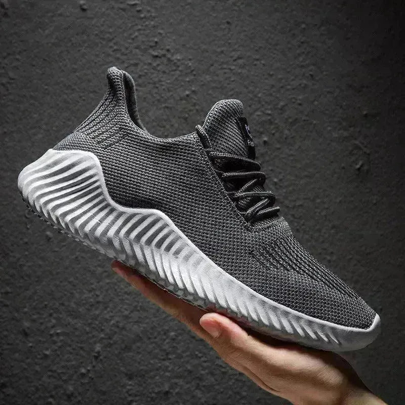 Sports mesh shoes, men's shoes, men's white shoes - EX-STOCK CANADA