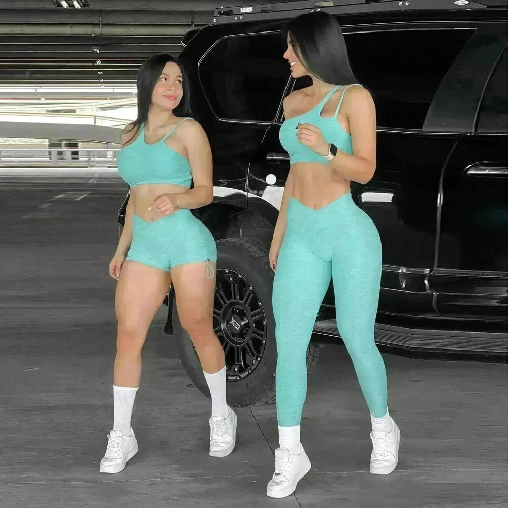 Sportswear Bra Shorts Gym Fitness Suit - EX-STOCK CANADA