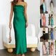 Spring And Summer New European And American Elegant Socialite Sleeveless Backless Tube Top Dress Women - EX-STOCK CANADA