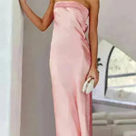 Spring And Summer New European And American Elegant Socialite Sleeveless Backless Tube Top Dress Women - EX-STOCK CANADA
