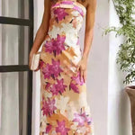 Spring And Summer New European And American Elegant Socialite Sleeveless Backless Tube Top Dress Women - EX-STOCK CANADA