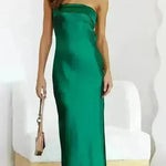 Spring And Summer New European And American Elegant Socialite Sleeveless Backless Tube Top Dress Women - EX-STOCK CANADA