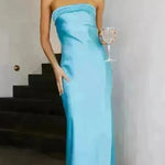Spring And Summer New European And American Elegant Socialite Sleeveless Backless Tube Top Dress Women - EX-STOCK CANADA