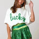 St Patrick Sequined Top Loose T-shirt For Women - EX-STOCK CANADA