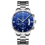 Stainless Steel Business Watches: Waterproof, Black - EX-STOCK CANADA