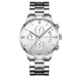 Stainless Steel Business Watches: Waterproof, Black - EX-STOCK CANADA