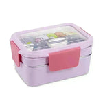 Stainless steel lunch box double lunch box - EX-STOCK CANADA