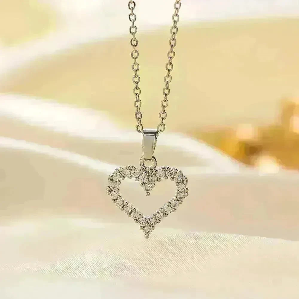Stainless Steel Necklace Women's Fashion Copper-plated Gold Pendant Clavicle Chain For Mother Girlfriend Gift - EX-STOCK CANADA