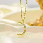 Stainless Steel Necklace Women's Fashion Copper-plated Gold Pendant Clavicle Chain For Mother Girlfriend Gift - EX-STOCK CANADA