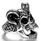 Stainless steel ring men's jewelry ring wholesale vintage sheep's head ring - EX-STOCK CANADA