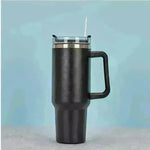 Stainless Steel Water Tumbler 40 Oz Cup Handle Straw Insulated Bottle Dupe Mug - EX-STOCK CANADA