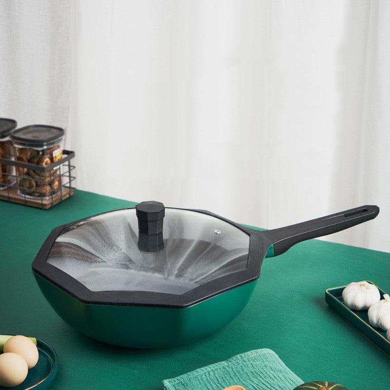 Star anise wok non-stick pan household pan wok gas stove - EX-STOCK CANADA