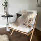 Mélange Sheepskin Pillow, straight wool 