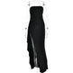 Strapless Split Long Dress Summer Fashion Pleated Bridesmaid Dress For Womens Party Wedding Clothing - EX-STOCK CANADA