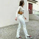 Street High Waist Slimming Denim Trousers Women - EX-STOCK CANADA