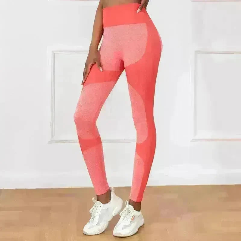 Striped Printed Yoga Pants High Waist Seamless Leggings Stretch Butt Lift Quick-drying Running Sports Fitness Pant Womens Clothing - EX-STOCK CANADA