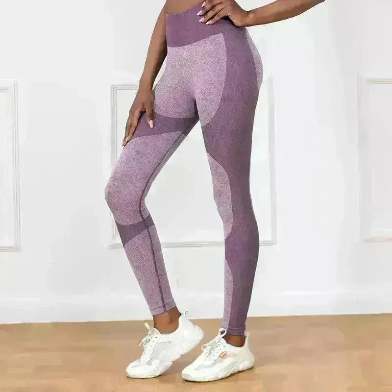 Striped Printed Yoga Pants High Waist Seamless Leggings Stretch Butt Lift Quick-drying Running Sports Fitness Pant Womens Clothing - EX-STOCK CANADA