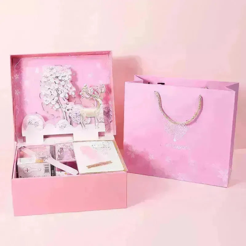 Student Exquisite Three-dimensional Stationery Set Gift Box School Supplies Spree - EX-STOCK CANADA
