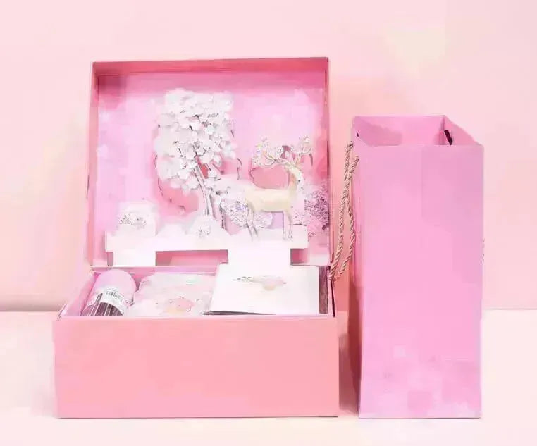 Student Exquisite Three-dimensional Stationery Set Gift Box School Supplies Spree - EX-STOCK CANADA