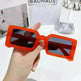 Stylish Beach Jelly Color Square Frame Sunglasses - EX-STOCK CANADA