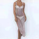 Summer Beach Wear Knitting Swimwear Mesh Beach Dress - EX-STOCK CANADA