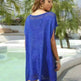 Summer Bikini Cover-up Dress V-neck Hollow Loose Seaside Vacation Beach Dresses For Women Clothing - EX-STOCK CANADA
